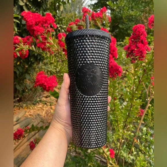 Starbucks | Dining | Starbucks Bnwt Taiwan Black Bling 24oz Studded Tumbler  | Poshmark